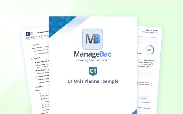 Multi Curricula C1 Unit Planner